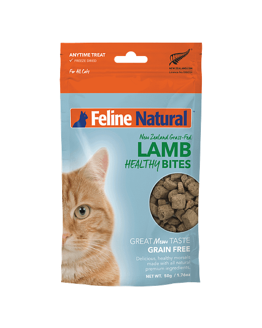 Feline Natural Lamb Healthy Bites Freeze-Dried food for Cats 50gm