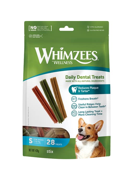 WHIMZEES Stix Dental Chews Value Bag Small (24+4pc)