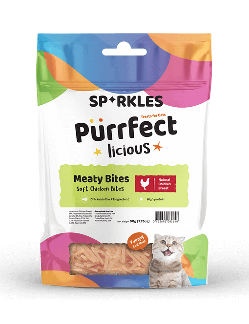 Sparkles Purrfect Licious Soft Chicken Bites 50g