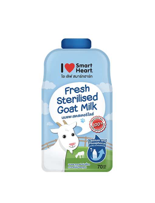 Smartheart Fresh Sterilised Goat's Milk For Cats & Dogs (Pouch) 70ml