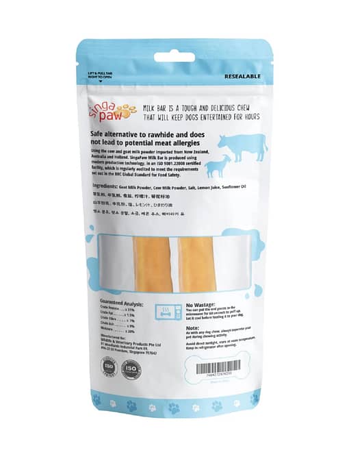 Singapaw Milk Bar With Goat Milk Dog Chew