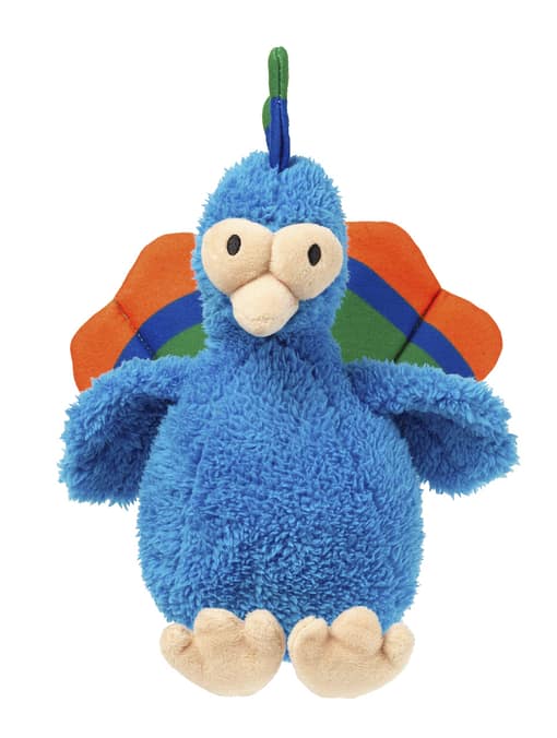 FuzzYard Plush Dog Toy - Showboat Peacock Small