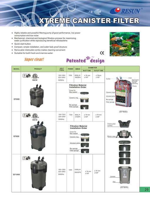 Resun EF800 Xtreme Canister Filter - Image 4