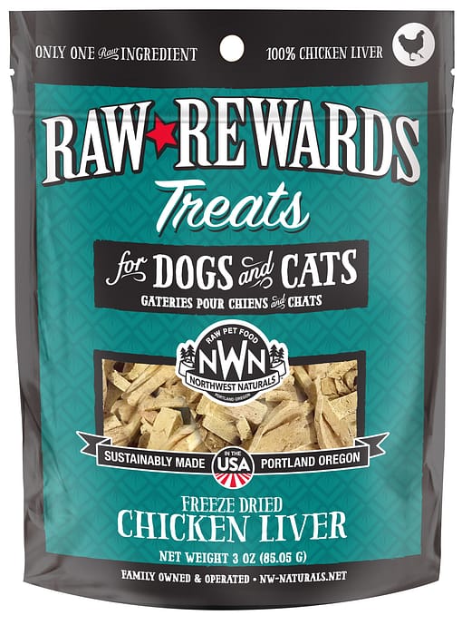 Northwest Naturals Chicken Liver Treats for Dogs and Cats 3oz
