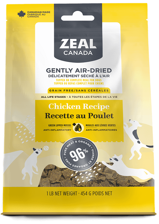 Zeal Canada Gently Air-Dried Chicken Recipe Dry Dog Food [Wt : 1lb/454 g]