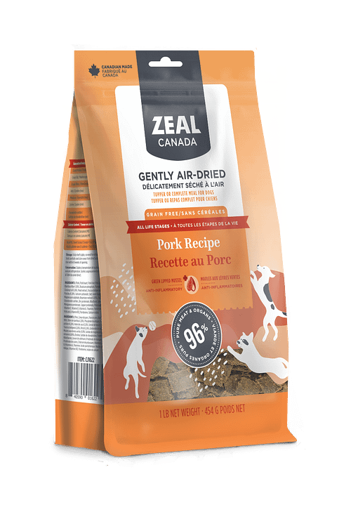 Zeal Canada Gently Air-Dried Pork Recipe Dry Dog Food [Wt : 1lb/454 g] - Image 7