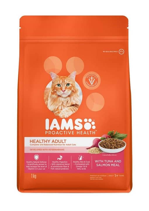 IAMS Cat Proactive Health Healthy Adult Tuna & Salmon Dry Food (4 Sizes)