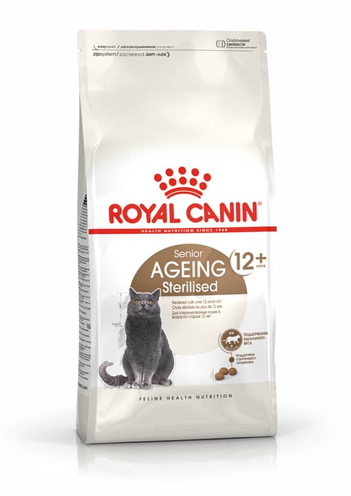 Royal Canin Sterilised +12(Ageing) Dry Cat Food (2 Sizes)