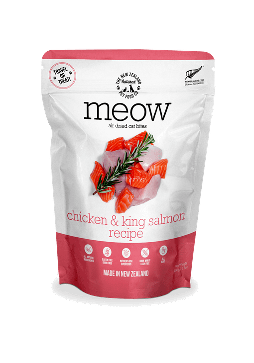 Meow Air Dried Chicken & Salmon Cat Treat 100g