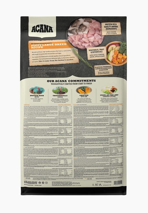 ACANA Heritage Freeze-Dried Coated Puppy Large Breed Dry Dog Food 11.4kg - Image 2
