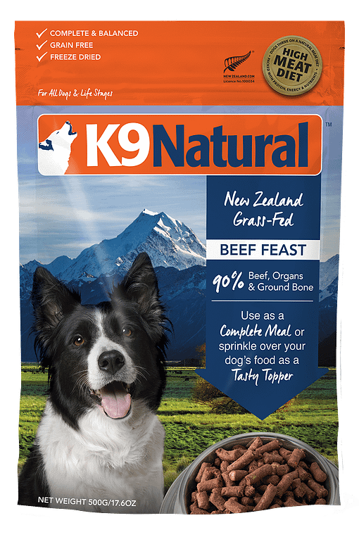 K9 Natural Freeze Dried Beef for Dogs (4 Sizes) - Image 3