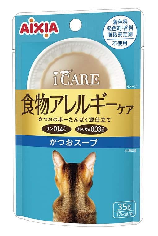 Aixia i CARE Monoprotein Skipjack Soup Pouch Wet Cat Food 35g