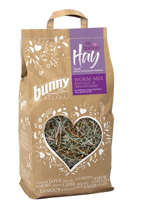 Bunny Nature My Fav Hay from NCM - Worm-Mix Buffalo & Mealworms 100g