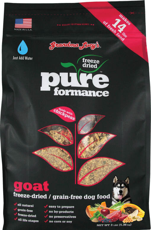 Grandma Lucy’s Freeze-Dried Pureformance Goat Dog Food