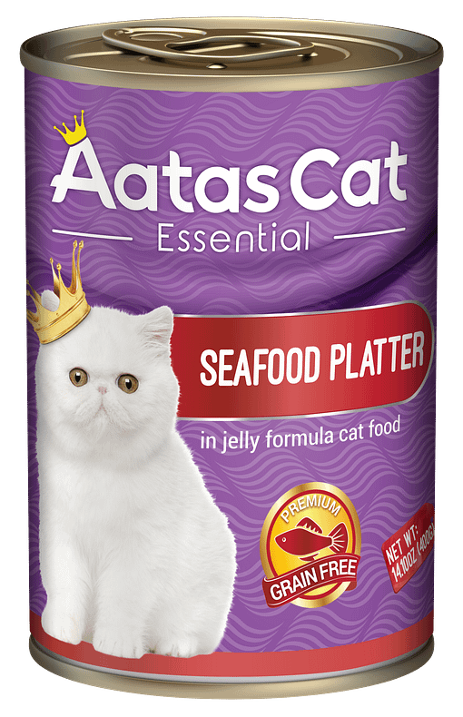 Aatas Cat Essential Seafood Platter in Jelly 400g