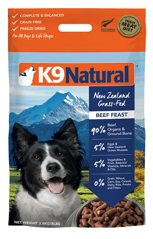 K9 Natural Freeze Dried Beef for Dogs (4 Sizes) - Image 7
