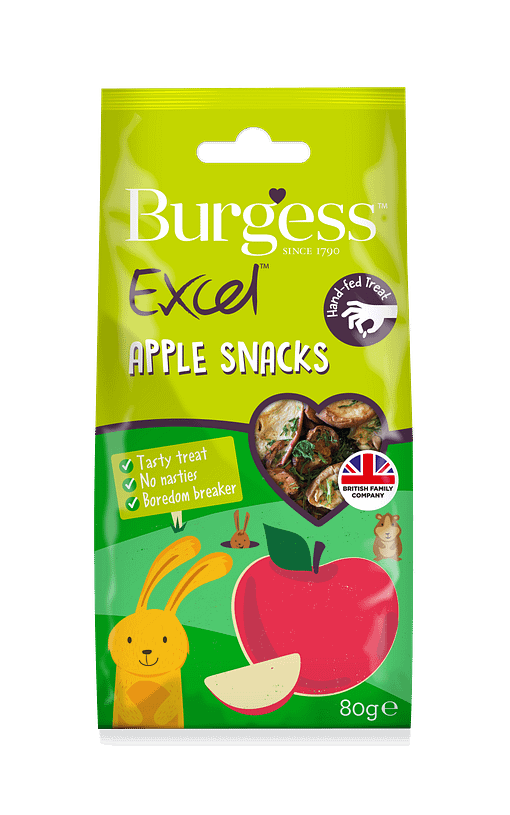 Burgess Excel Natural Snacks Apple Snacks For Small Animals 90g