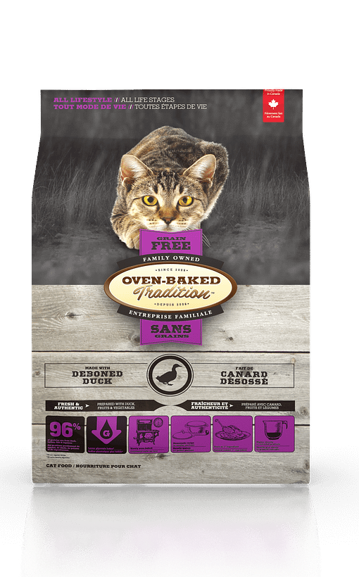 Oven-Baked Tradition Grain Free Duck Dry Cat Food (2 Sizes)