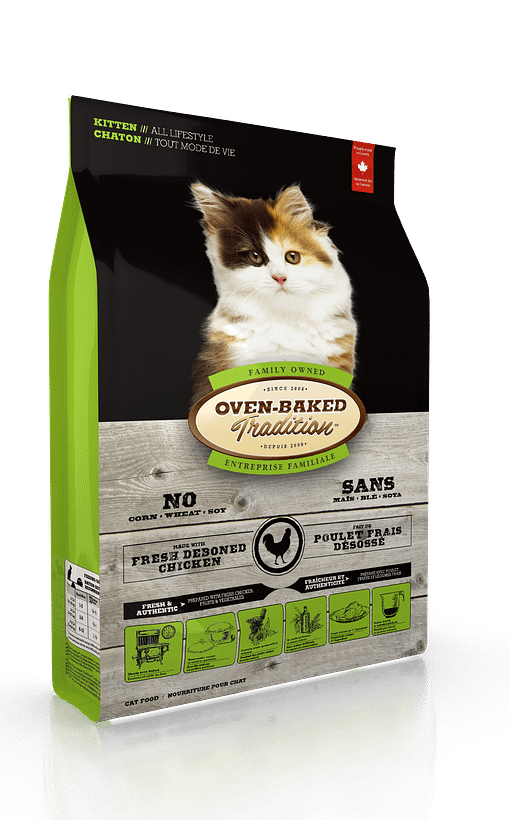 Oven-Baked Tradition Kitten Chicken Dry Cat Food 2.5lb/1.13kg - Image 2