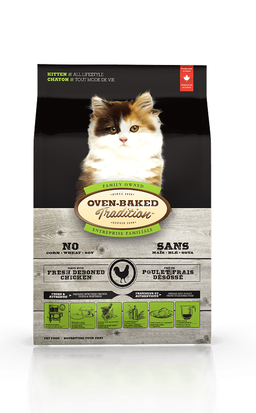 Oven-Baked Tradition Kitten Chicken Dry Cat Food 2.5lb/1.13kg