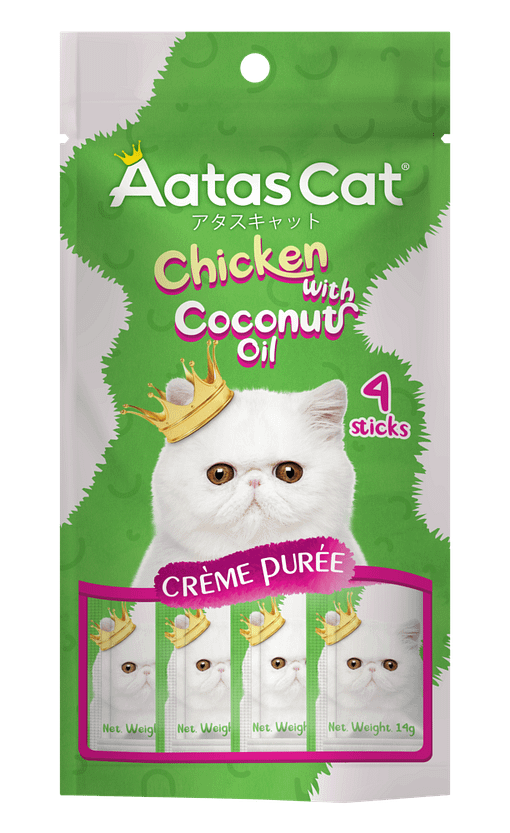 Aatas Cat Crème Purée Chicken with Coconut Oil