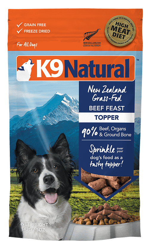 K9 Natural Freeze Dried Beef for Dogs (4 Sizes)