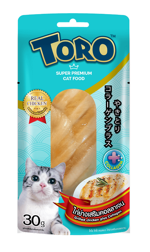 Toro  Grilled Chicken Fillet Plus Collagen Cat Treats 30g
