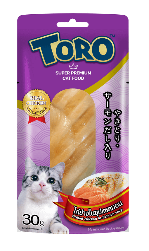 Toro Grilled Chicken Fillet In Salmon Soup Cat Treats 30g