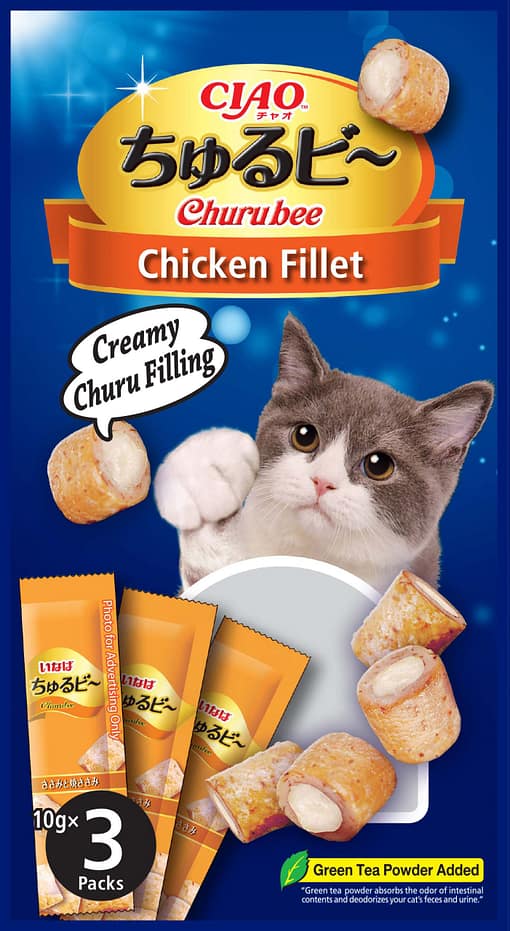 CIAO Churu Bee Sasami Food for Cats 10g (4pcs)