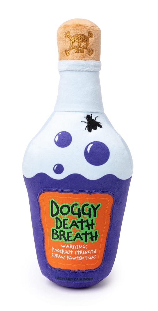 FuzzYard Halloween Plush Dog Toy Small - Doggy Death Breath Potion