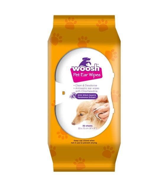 Woosh's Pet Ear Wipes For Cats & Dogs (30ct)