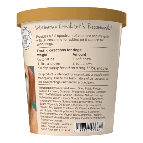 NaturVet VitaPet Senior Plus Glucosamine for Dog 60ct