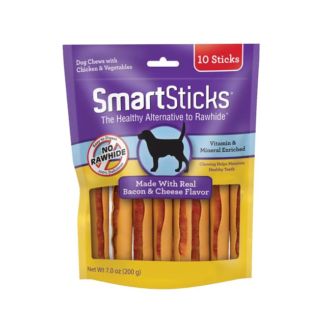 SmartBones Bacon and Cheese SmartSticks for Dogs 10pcs