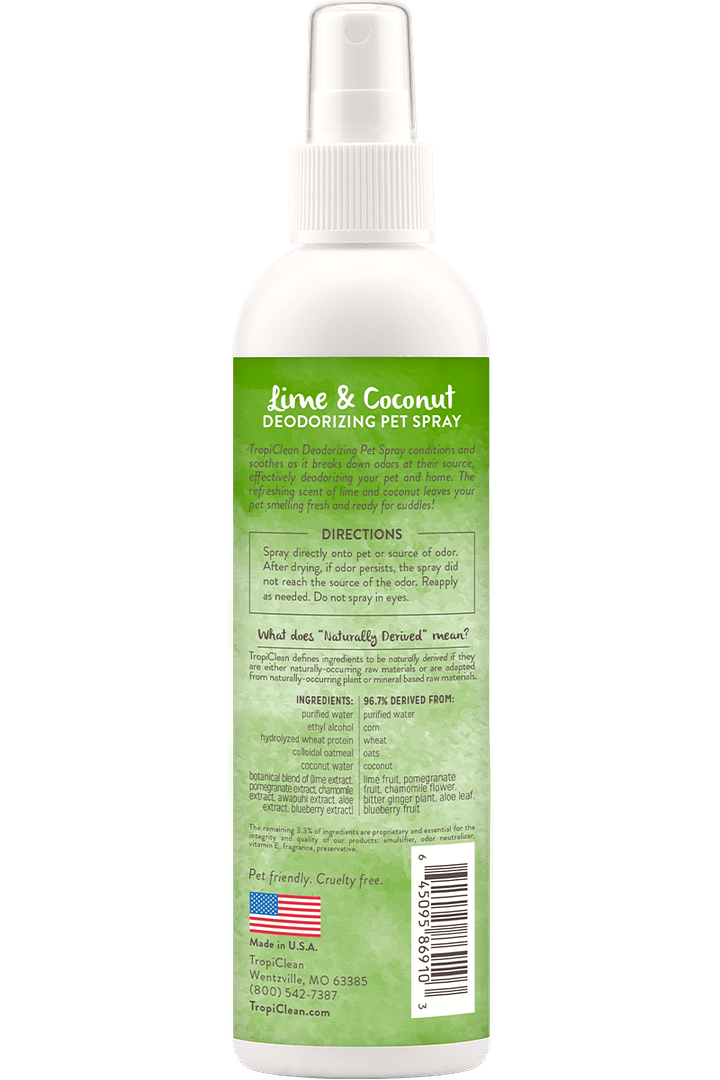 Tropiclean Lime & Coconut Deodorizing Pet Spray