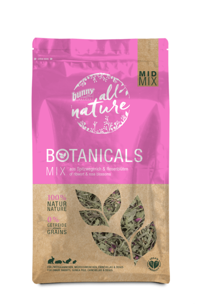 Bunny Nature Ribwort & Rose Blossoms 120g