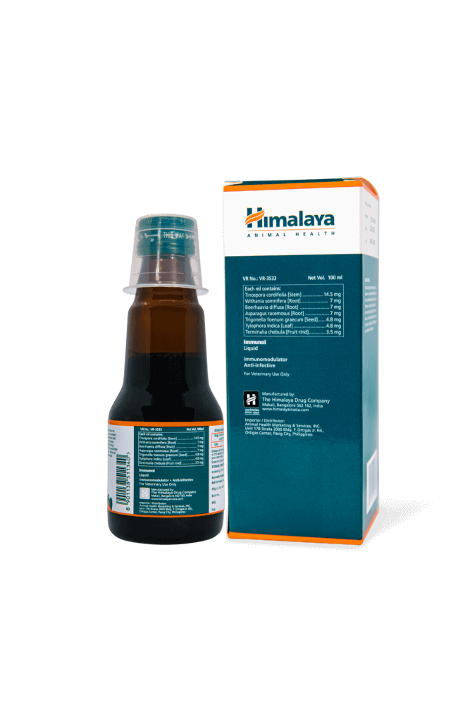 Himalaya Immunol Vet Liquid (Immunity) 100ml For Dogs & Cats - Image 2
