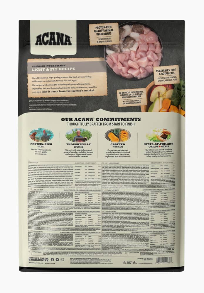 ACANA Heritage Freeze-Dried Coated Light & Fit Dog Dry Dog Food (2 Sizes) - Image 2