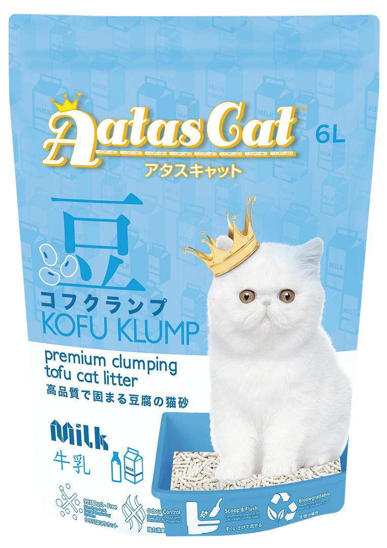 Aatas Cat Kofu Klump Tofu Cat Litter Milk 6L
