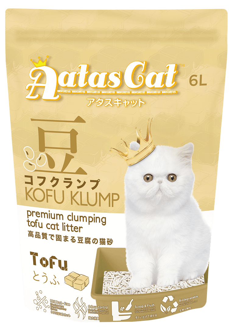 Aatas Cat Kofu Klump Tofu Cat Litter Tofu 6L
