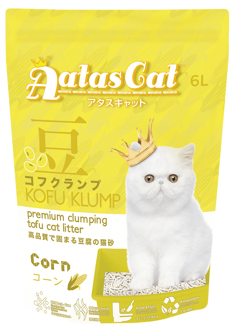 Aatas Cat Kofu Klump Tofu Cat Litter Corn 6L