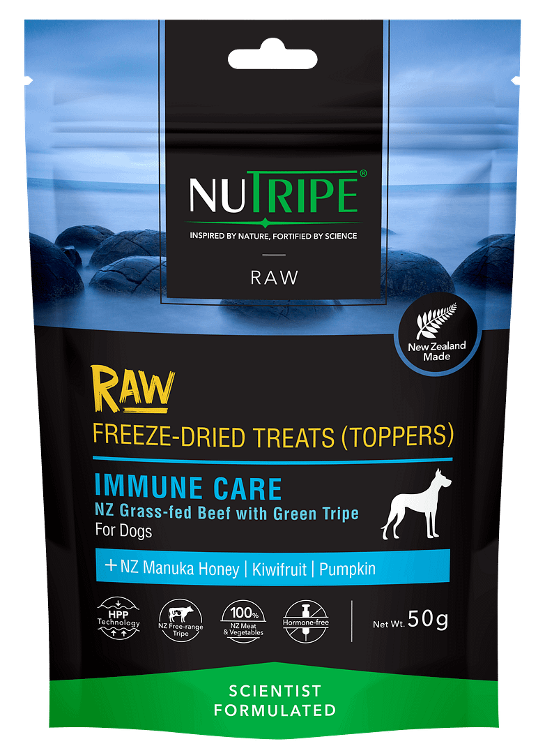 Nutripe Raw Freeze Dried Treats (Toppers) Immune Care Dog 50g