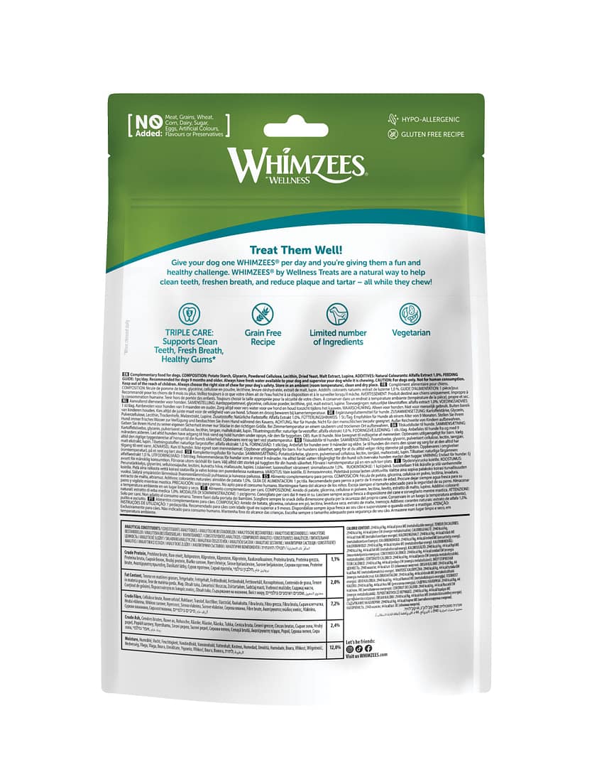 WHIMZEES Alligator Dental Chews Value Bag Small (24pc) - Image 2