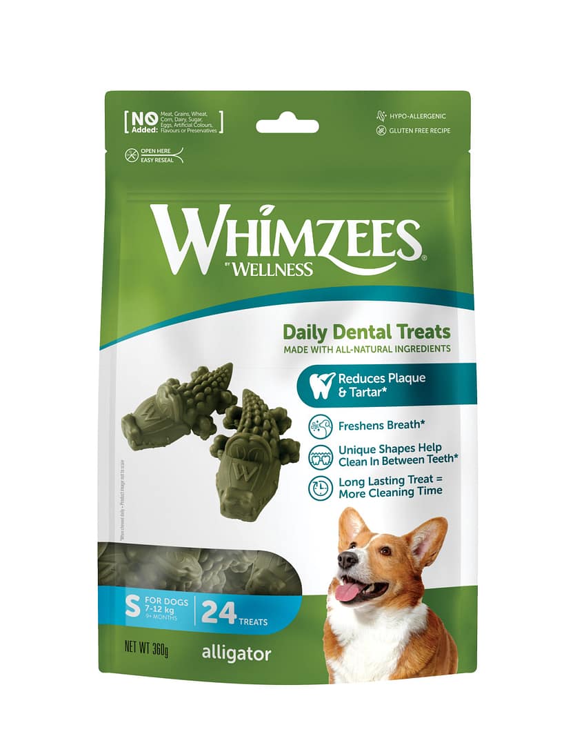 WHIMZEES Alligator Dental Chews Value Bag Small (24pc)