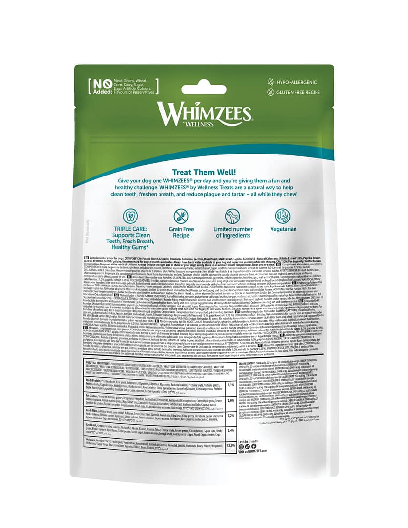 WHIMZEES Stix Dental Chews Value Bag X-Small (48+8pc) - Image 2