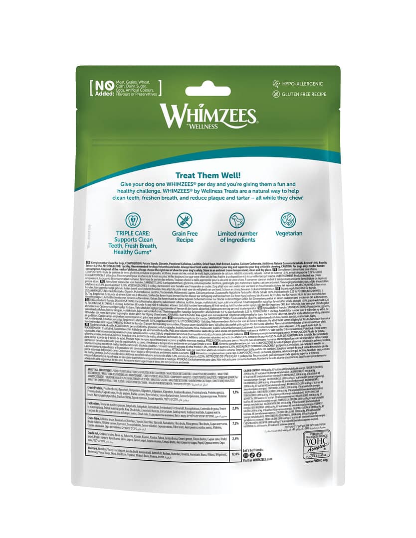 WHIMZEES Toothbrush Dental Chews Value Bag Medium (12pc) - Image 2