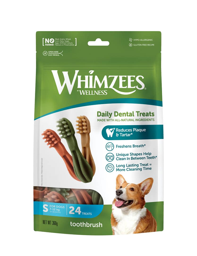 WHIMZEES Toothbrush Dental Chews Value Bag Small (24pc)
