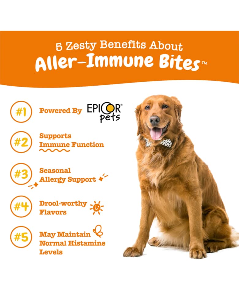 Zesty Paws Aller-Immune Mini Bites Lamb Supplement for Dogs 90ct - Image 4