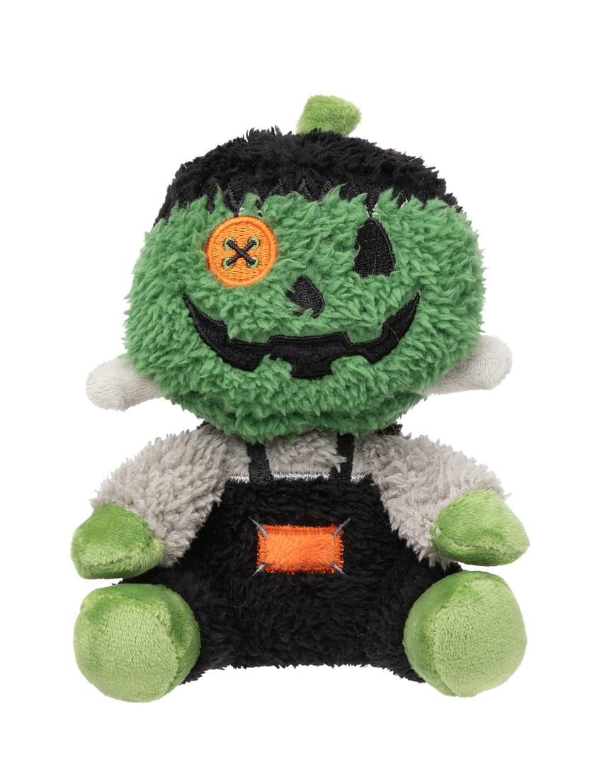 FuzzYard Halloween Plush Dog Toy Small - Jack-O Chan Frankenstein