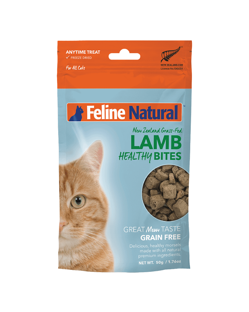 Feline Natural Lamb Healthy Bites Freeze-Dried food for Cats 50gm