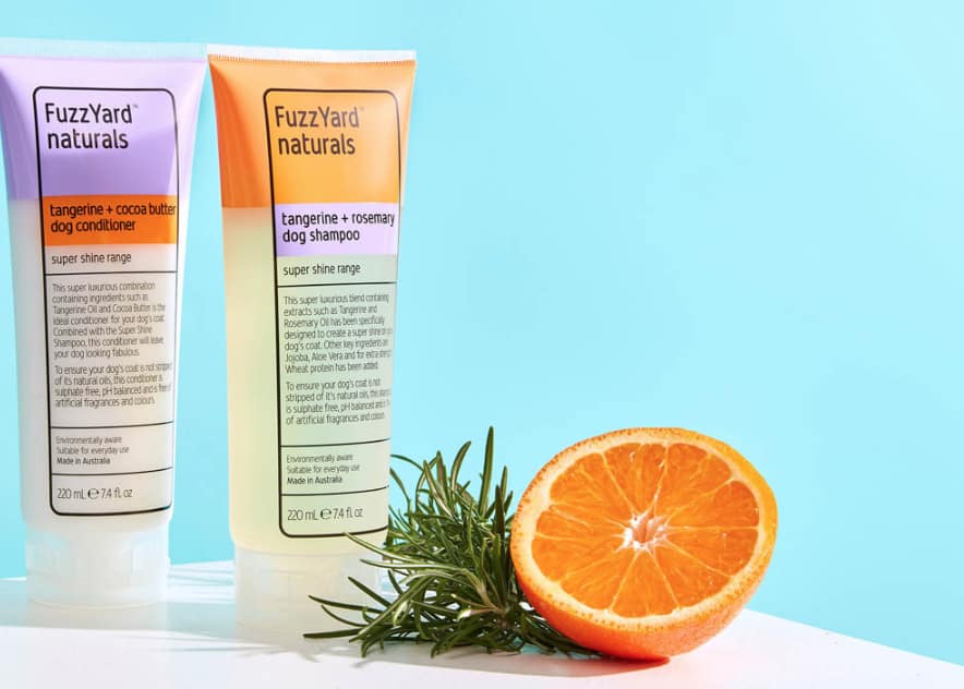 FuzzYard Super Shine Dog Shampoo - Tangerine + Rosemary - 220ml